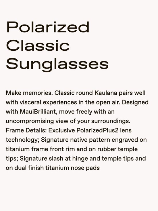 Maui Jim \'Kaulana Asian Fit\' Polarized Classic Sunglasses main image 10